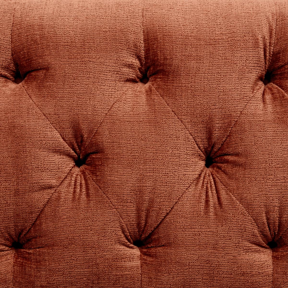Wohnlandschaft Bogoni Rostfarben - Rostfarben/Schwarz, MODERN, Textil/Metall (278/84/168cm) - Mömax
