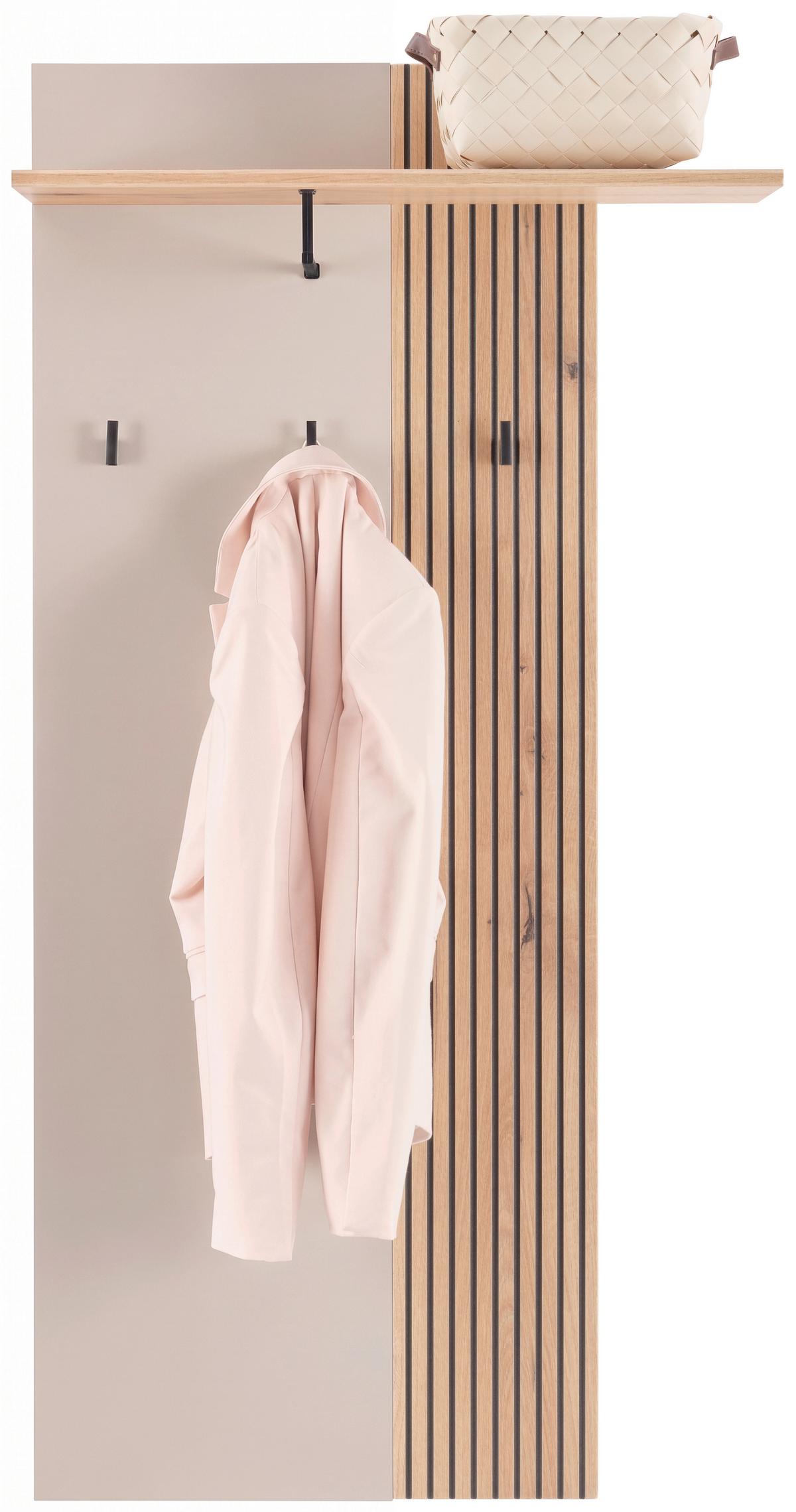 Garderobni Panel Clever - kašmir/boje hrasta, Moderno, drvni materijal (70,1/139/26cm) - Modern Living