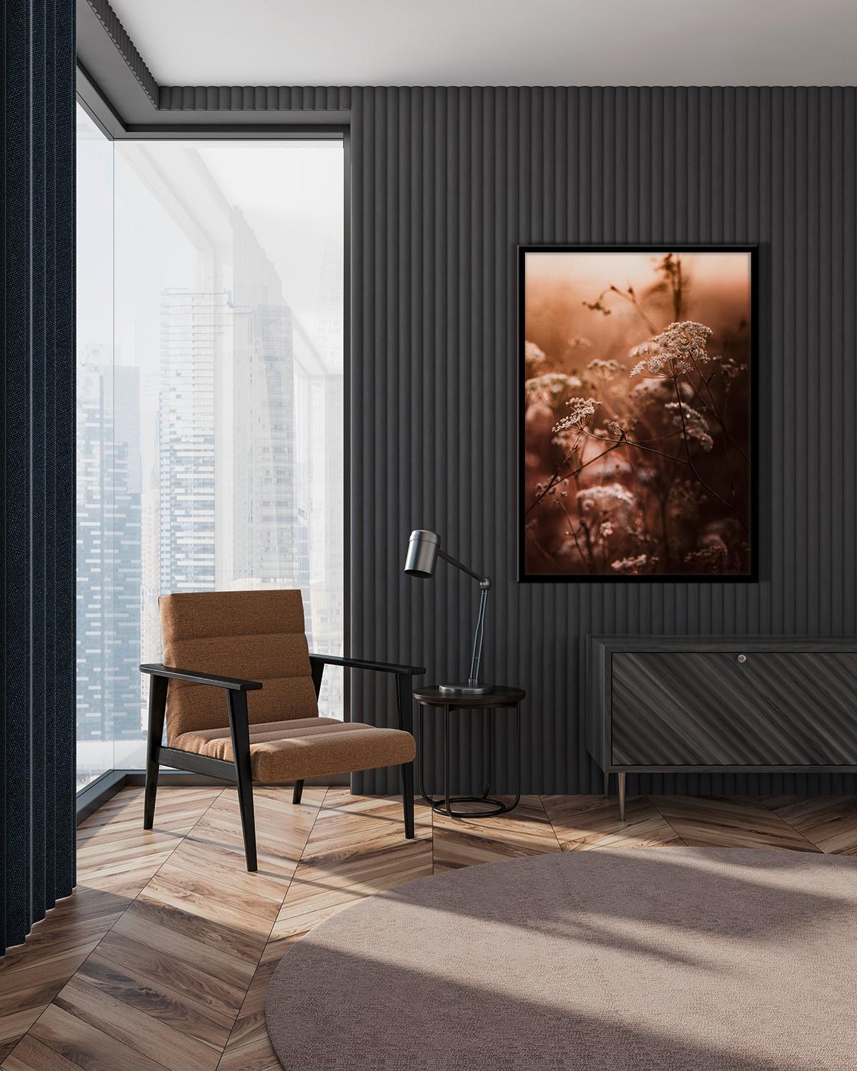 Bild Image ca. 50x70cm - Dunkelbraun/Beige, Holzwerkstoff/Papier (50/70cm) - Modern Living