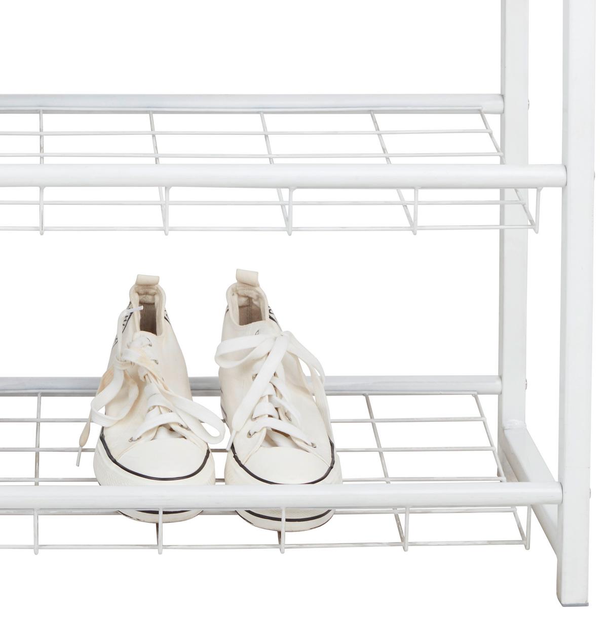 Regal Za Čevlje Rom, Bela, 4 Police - bela, Moderno, kovina (80/83/30cm) - Modern Living