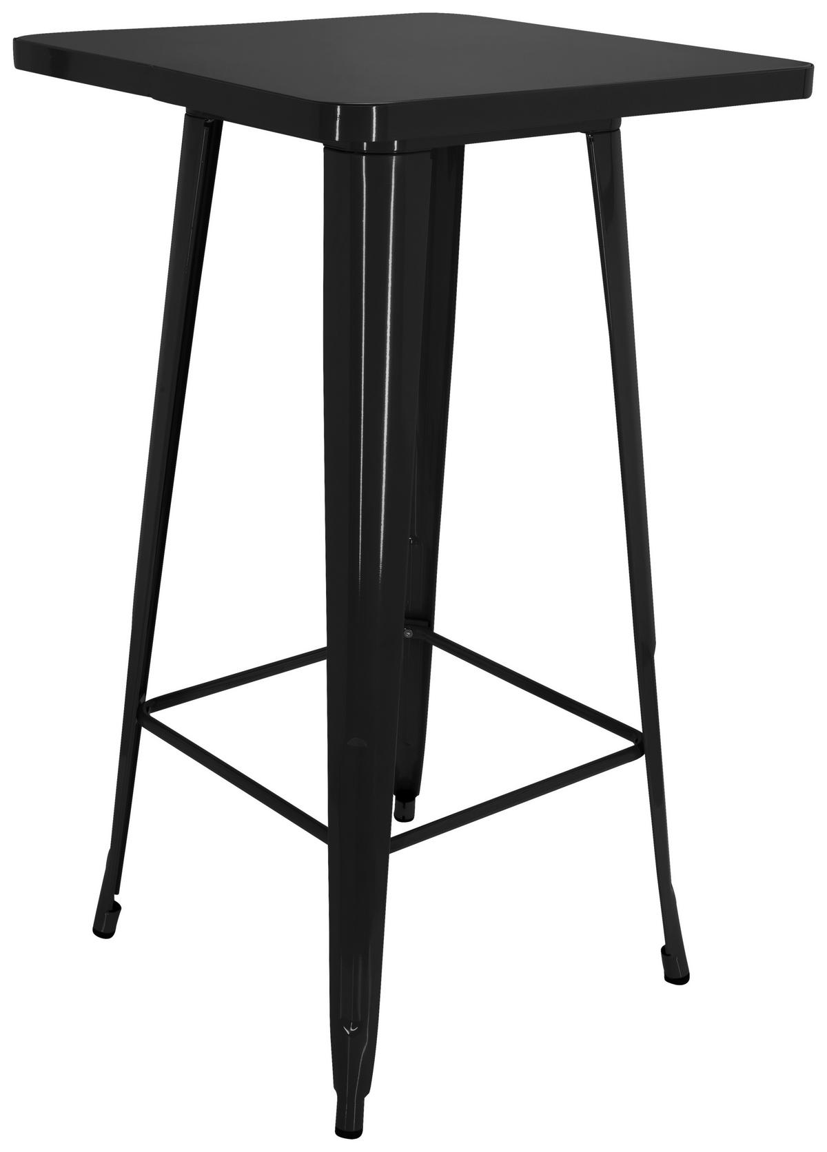 Barska Miza Vantaggio High T, Črna - črna, Basics, kovina (60/60/103,5cm) - MID.YOU