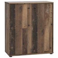 Komoda Tempra 2, Temno Rjava - temno rjava, Basics, leseni material (74/86/35cm) - Mömax