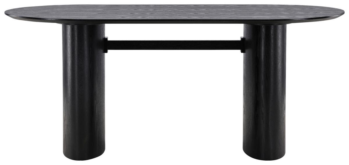 ESSTISCH ISOLDE - Schwarz, Design, Holzwerkstoff (180/90/75cm) - Livetastic