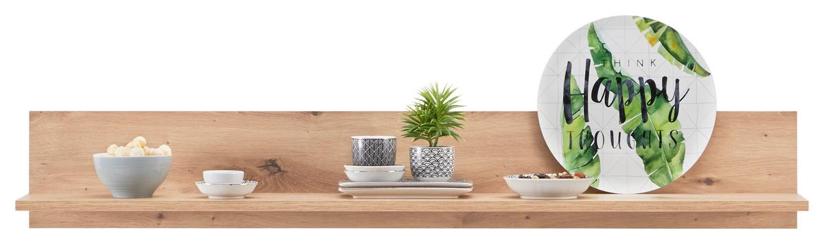 Polica Kashmir New - barve hrasta, Moderno, leseni material (120/20/20cm) - Zandiara