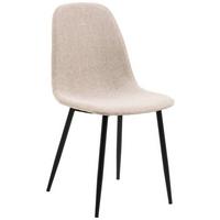 KRZESŁO CELIA - beżowy/czarny, Trend, metal/tkanina (44/86/54cm)