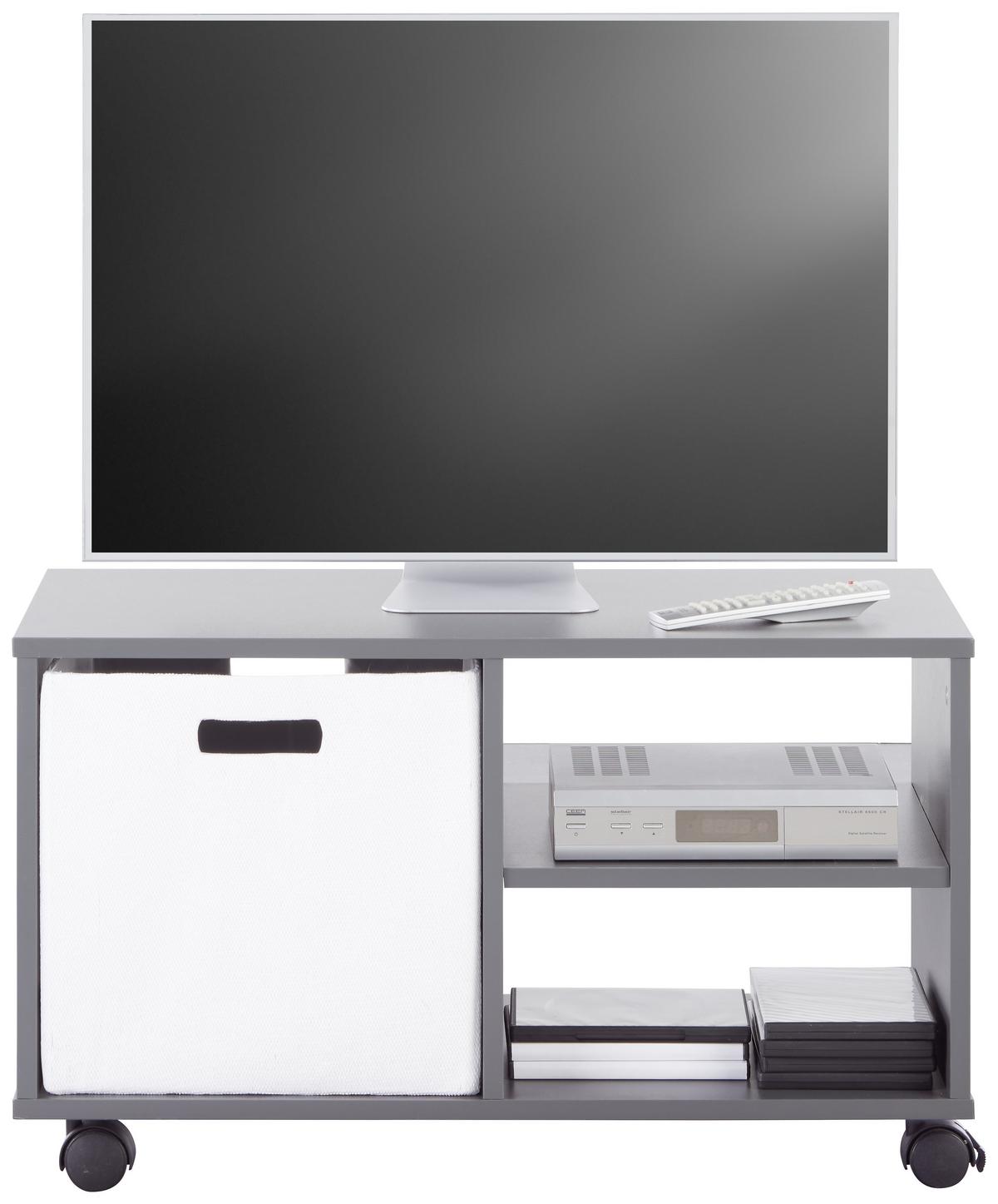 Médiaállvány Görgős Antracit Flip Ii - antracit, Modern, műanyag/faalapú anyag (75/44/35cm) - Best Price