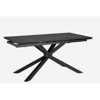 Jedilna Miza Lorenzo, Keramika, 160-240x90 - temno siva/siva, Konvencionalno, kovina/keramika (160/90/75cm) - MID.YOU