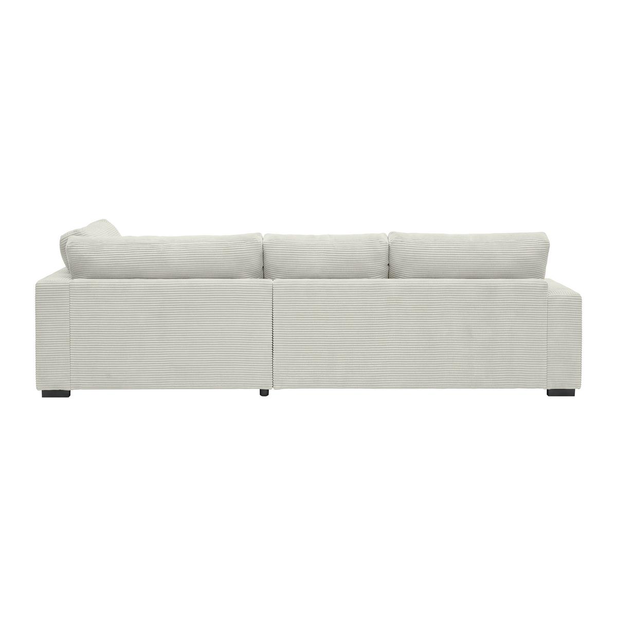 Ecksofa Pedro Beige - Beige/Schwarz, MODERN, Kunststoff/Textil (300/190cm) - Mömax
