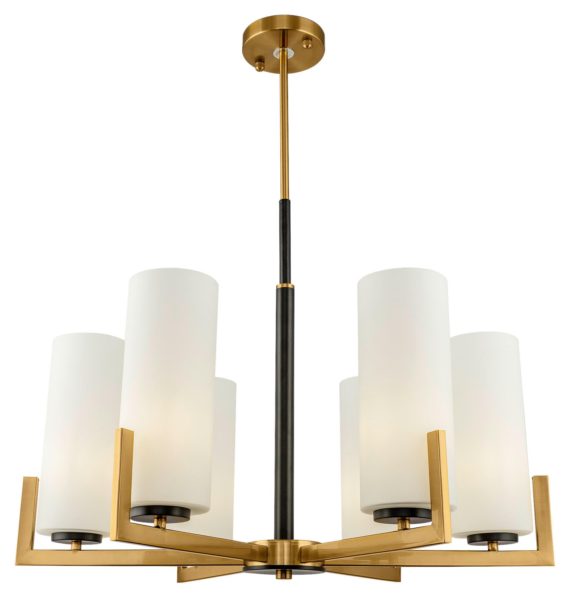 KRONLEUCHTER FORTANO - Messingfarben, Trend, Glas/Metall (67/52,4/67cm) - MAYTONI