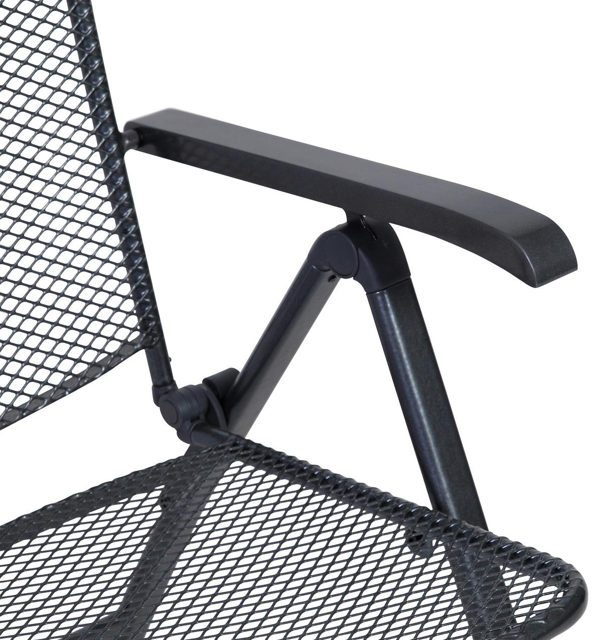 Gartensessel Toulouse Grau Metall - Grau, Basics, Metall (58/108/64cm) - Gardenson