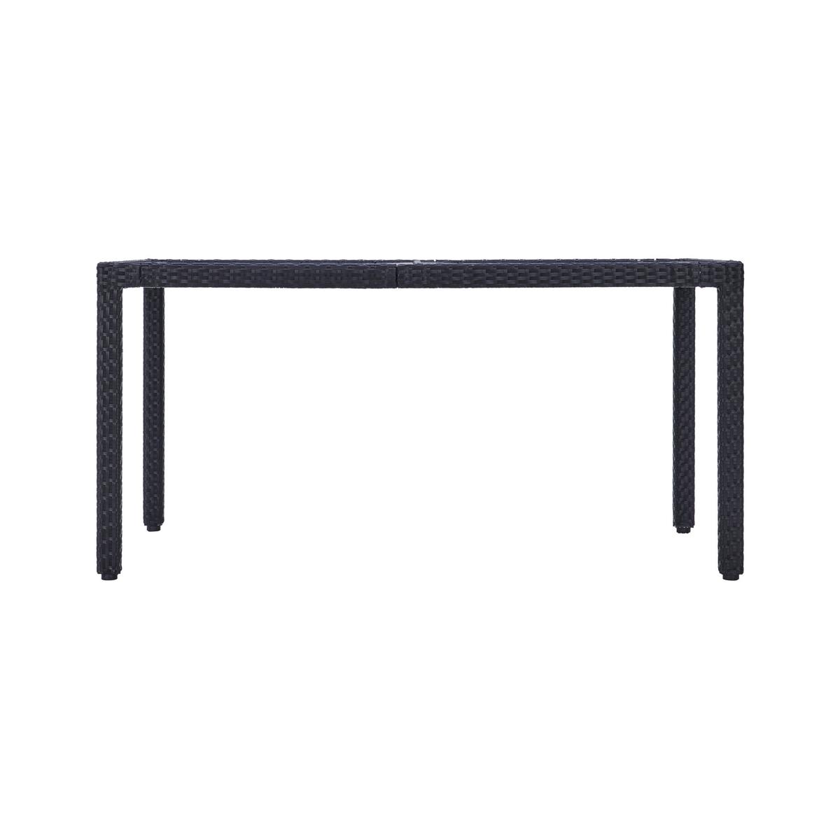 Vrtna Garnitura Mailand, Črna, Krem, 7-Delni Set - črna/krem barve, Moderno, kovina/umetna masa (150/75/90cm) - Beldano
