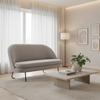TWEEZITSSOFA LUIGI - Lichtgrijs/Zwart, Modern, Hout/Textiel (146/85/82cm) - Bessagi Home