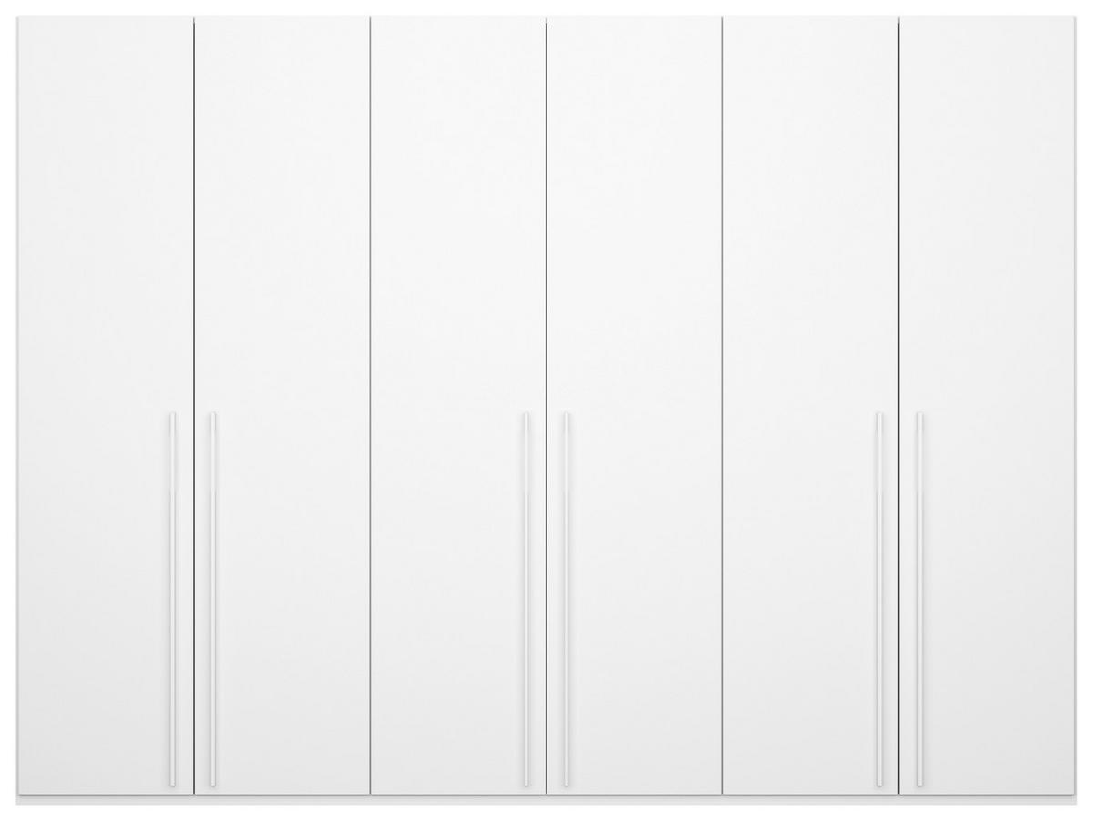 Omara S Klasičnimi Vrati Skat Pure, Bela - bela, Trend, kovina/leseni material (301/235/60cm) - Novel