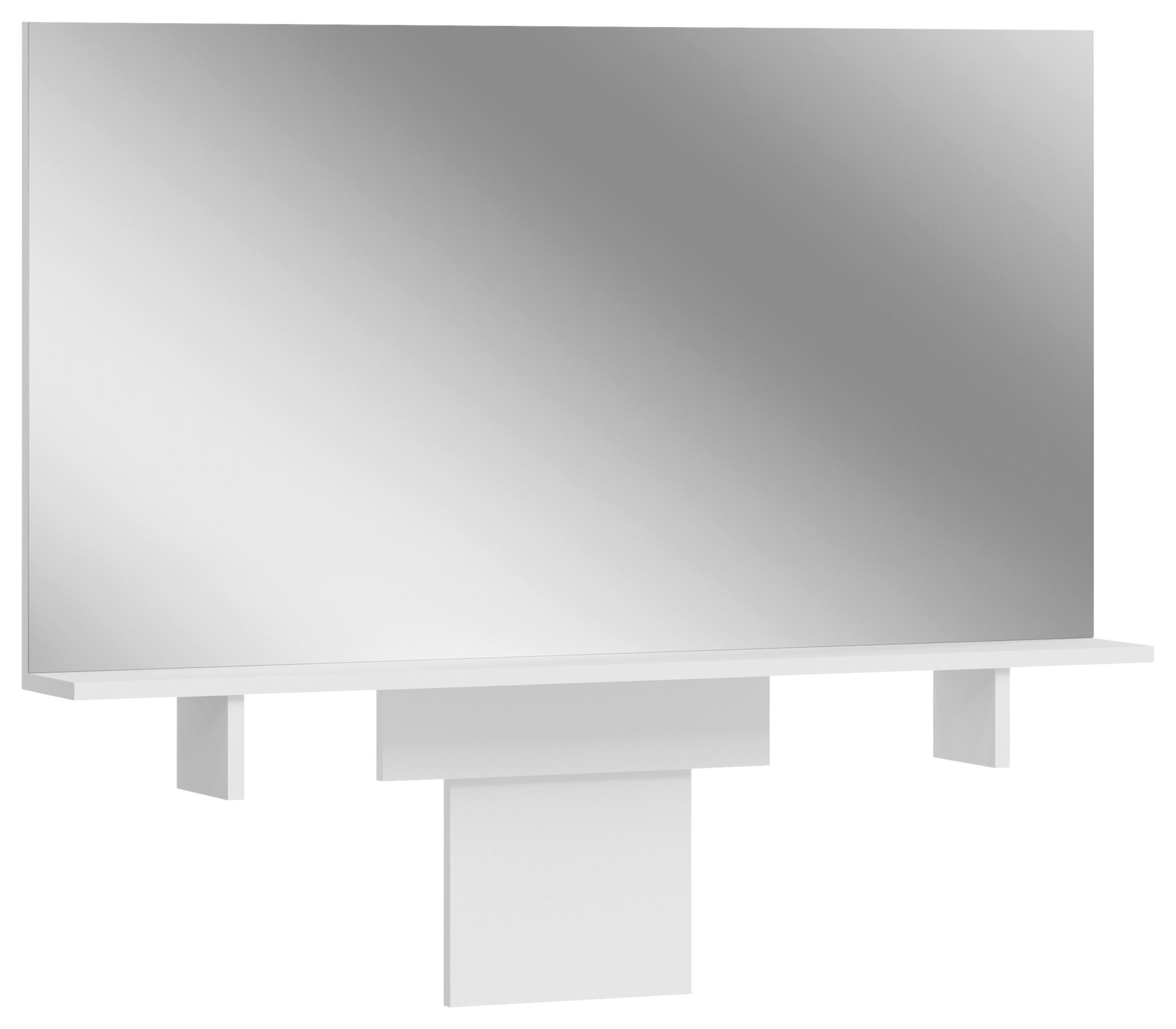 Ogledalo Emma, Bela - bela, Design, steklo/leseni material (110/70/13cm) - MID.YOU