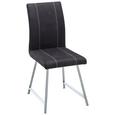 Stuhl in Grau - Chromfarben/Weiß, MODERN, Textil/Metall (43/93/56cm) - MODERN LIVING