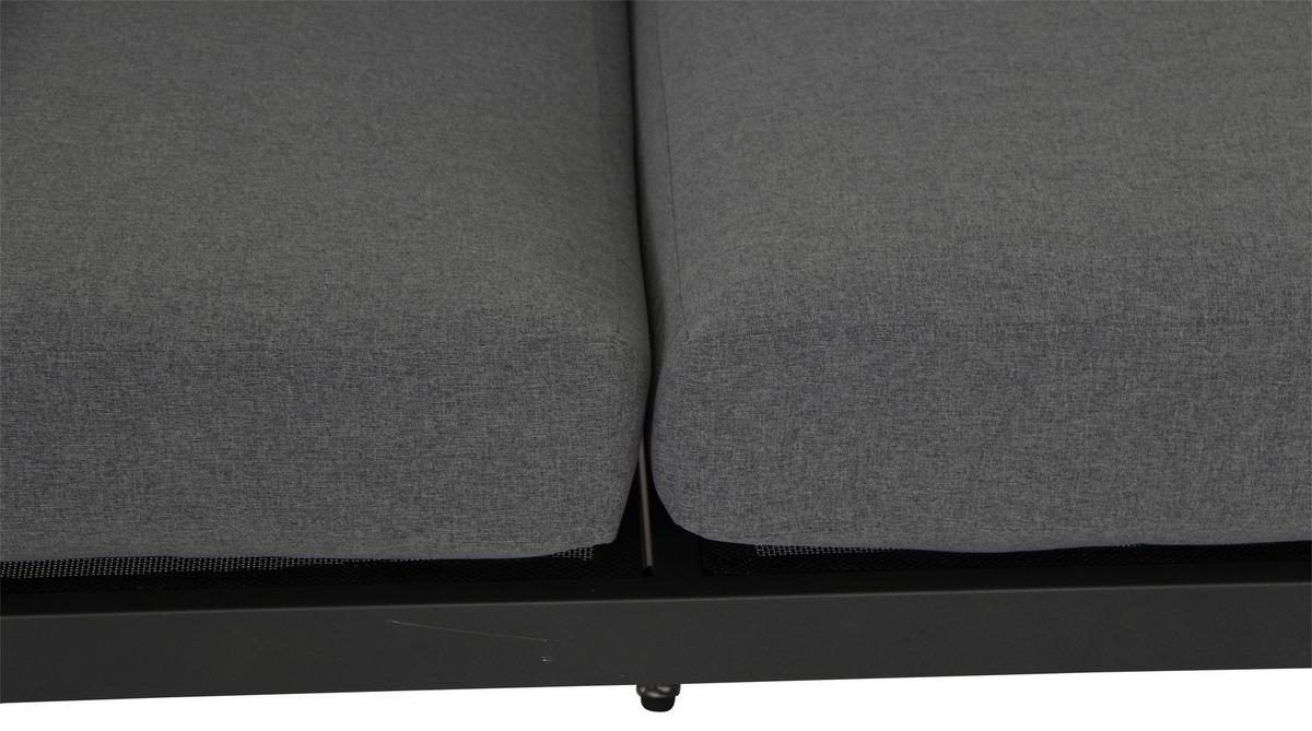 LOUNGEGARNITUR N12886 - Anthrazit/Teakfarben, KONVENTIONELL, Holz/Kunststoff - Siena Garden