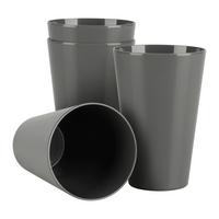 Becherset BBQ in Grau 4-teilig - Grau, Konventionell, Kunststoff - Modern Living