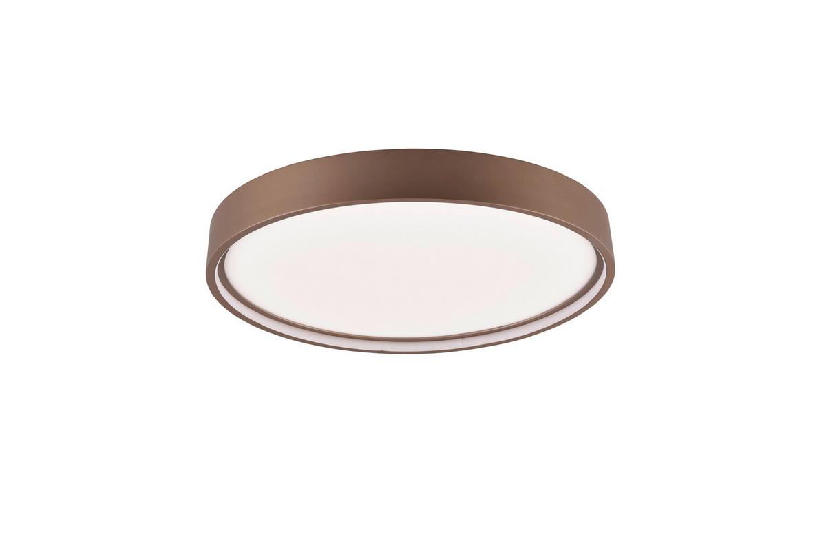 LED-Deckenleuchte Doha in Braun max. 29 Watt - Braun, MODERN, Metall (45/5,5cm) - Trio Leuchten