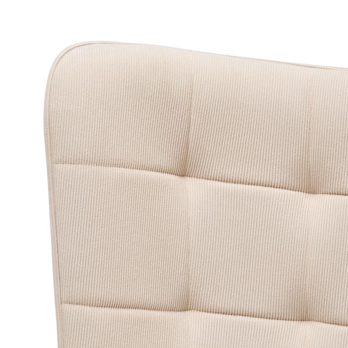 2-Sitzer-Sofa Dallas Creme ca. 128x99x79cm - Creme/Schwarz, MODERN, Holz/Textil (128/99/79cm) - Mömax