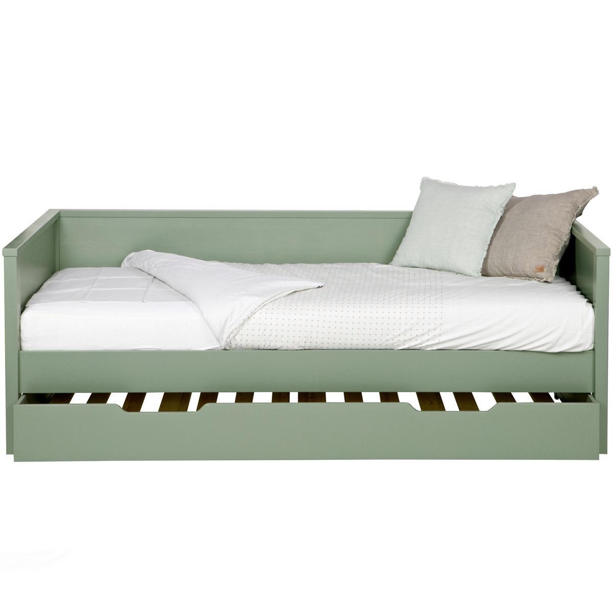 Bett Nikki Grün ca. 90x200 cm - Jadegrün, Basics, Holz (90/200cm) - MID.YOU