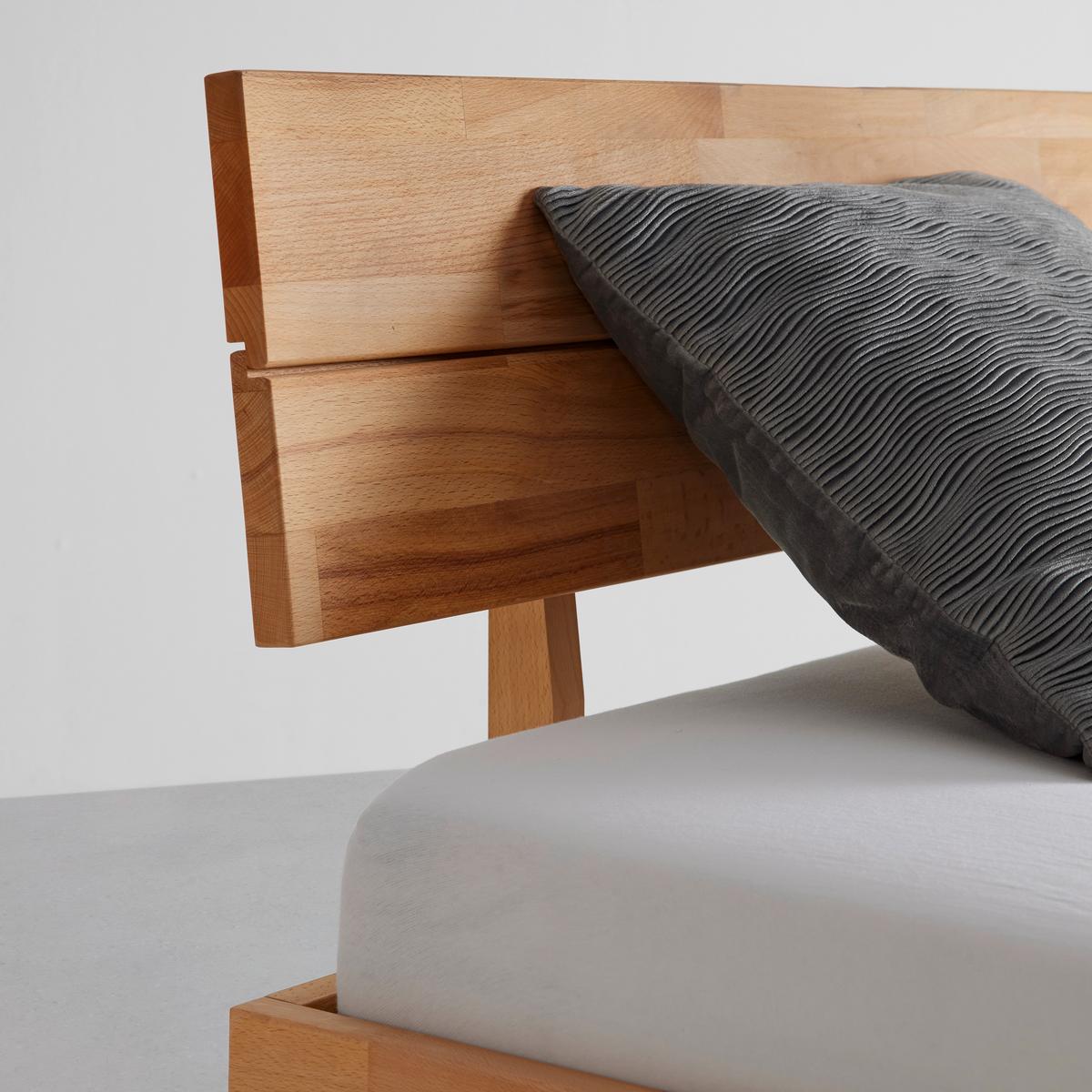 Bett aus Massiv Holz ca. 100x200cm - Naturfarben, KONVENTIONELL, Holz (100/200cm) - ecoTree