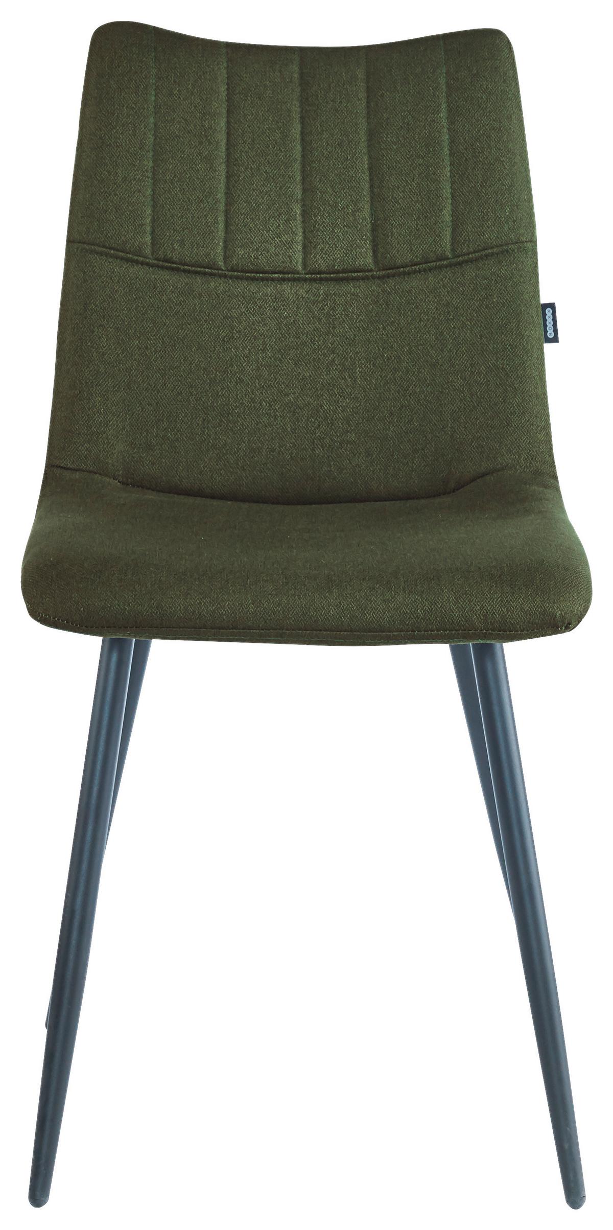 KRZESŁO COURTNEY - zielony/czarny, Design, metal/tkanina (45/89/58cm) - Boxxx