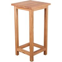 GARTENHOCKER Eiche massiv H: 60 cm - Eichefarben, Basics, Holz (30/60/30cm) - Gardenson