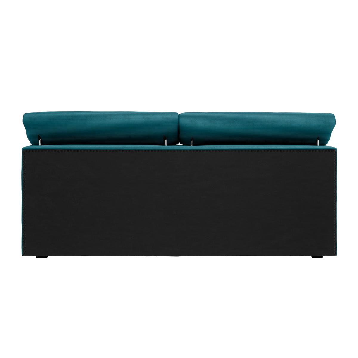 Boxspringbett Sevilla Petrol ca. 180x200cm - Petrol/Schwarz, KONVENTIONELL, Holz/Kunststoff (180/200cm) - Premium Living