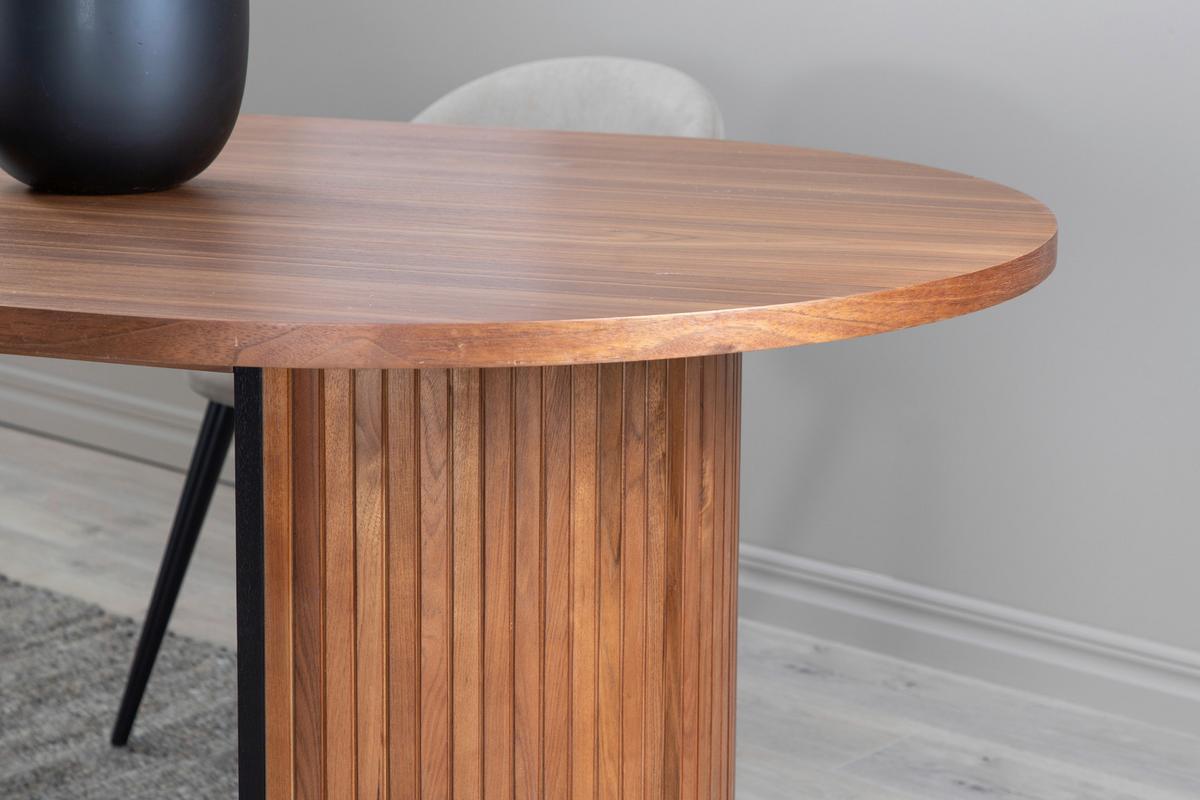 ESSTISCH BIANCA - Schwarz/Naturfarben, Design, Holz/Holzwerkstoff (200/90/75cm) - Livetastic