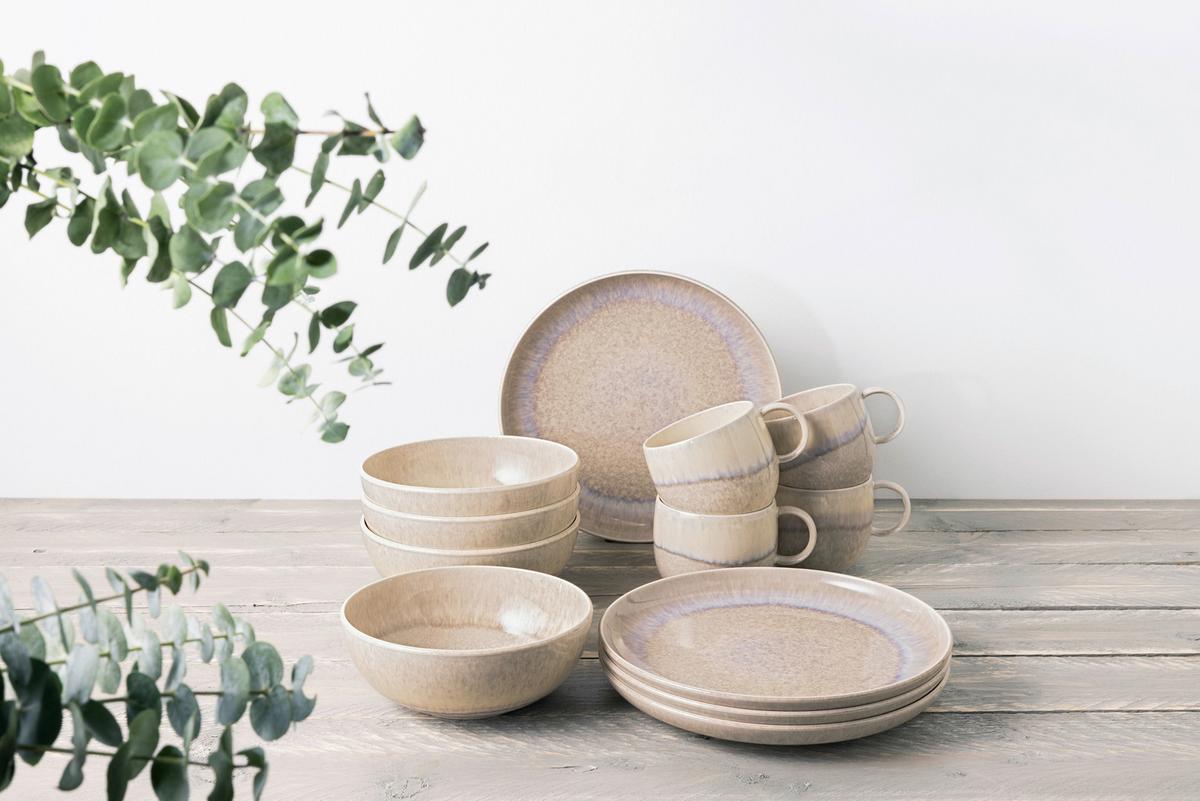 SERWIS ŚNIADANIOWY PERLEMOR SAND - kolor piaskowy, Konventionell, ceramika (34,5/19,4/32,0cm) - like.Villeroy & Boch