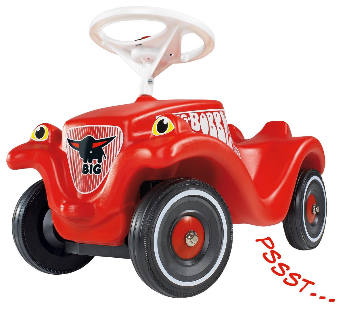 SAMOCHÓD PCHACZ 800056106 - czerwony/czarny, Basics, tworzywo sztuczne/metal (58/30/38cm) - BIG