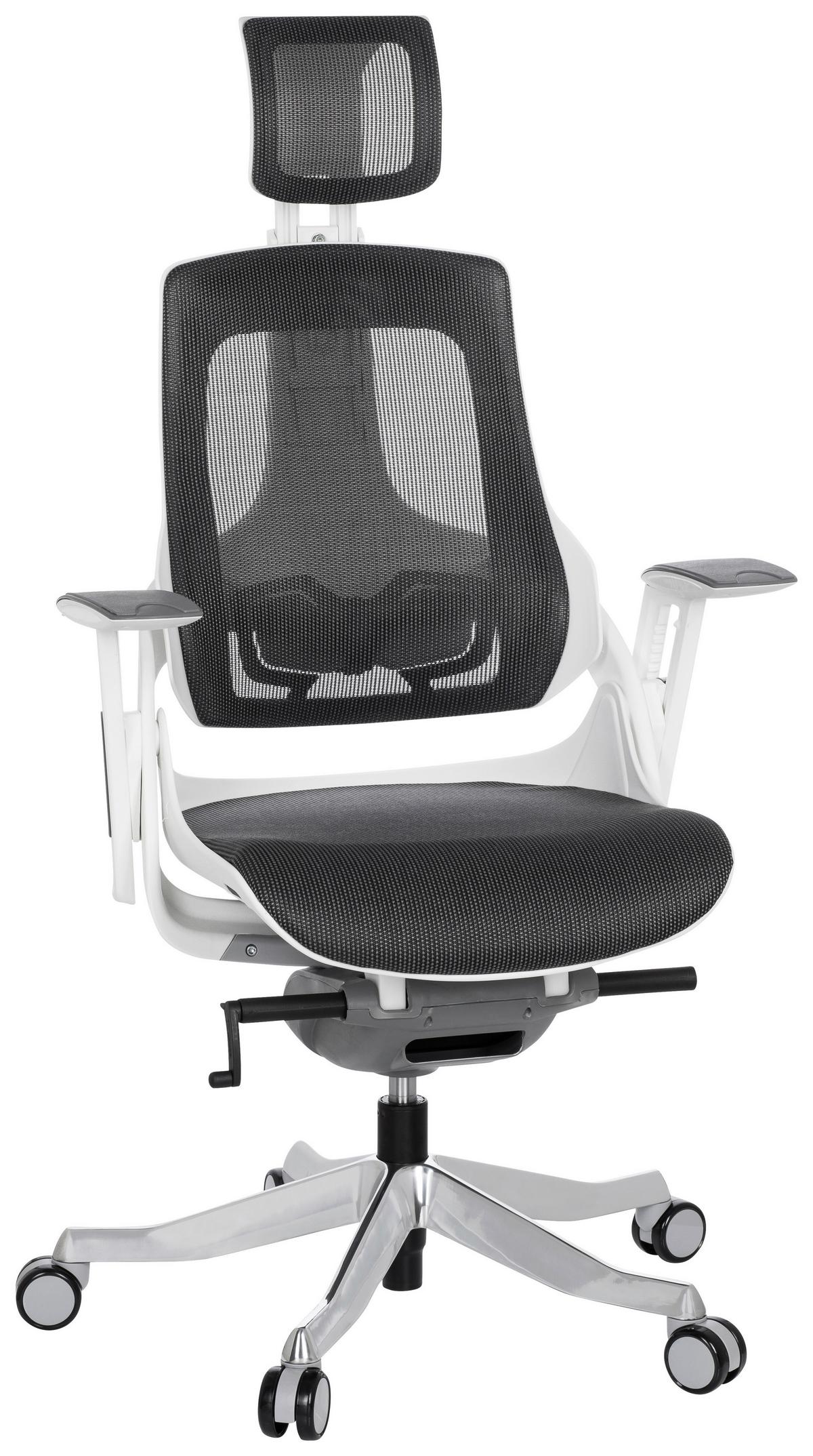 Pisarniški Stol Spektre, Siva - siva/bela, Moderno, kovina/umetna masa (67/116/54cm) - MID.YOU