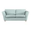 2-Sitzer-Sofa Devado Hellblau Cord - Naturfarben/Hellblau, Holz/Textil (190/70-85/95cm) - Mömax