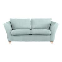 2-Sitzer-Sofa Devado Hellblau Cord - Naturfarben/Hellblau, Holz/Textil (190/70-85/95cm) - Mömax