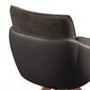 STOL MED ARMSTÖD ALJA - bokfärgad/brun, Modern, metall/trä (66/89/62cm) - Bessagi Home