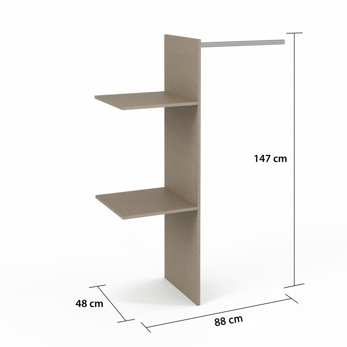 Inneneinteilung Zubehör - Naturfarben, Holzwerkstoff (88/147/45cm) - Mömax