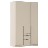 Dulap cu uși rotative ALABAMA - șampanie, Modern, material pe bază de lemn (136/229/54cm) - Modern Living