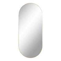 Wandspiegel Jersey Mirror Orange ca. 80x35cm - Orange, Design, Glas/Metall (80/0.5/35cm)
