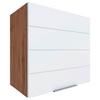 Küchenoberschrank Florenz ca. 60 cm Weiß/Eiche - Eiche Wotan/Weiß, Design, Holzwerkstoff/Metall (60/57/34cm) - Held