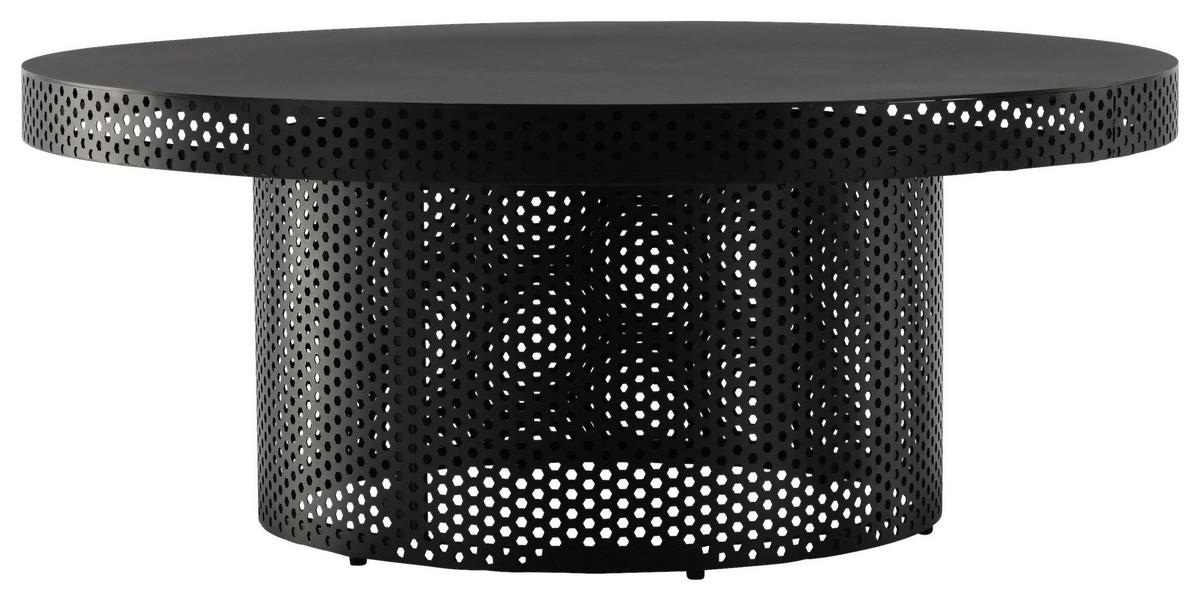 COUCHTISCH WEST END X JOSEFIN LUSTIG - Schwarz, Design, Metall (100/100/40cm) - Livetastic