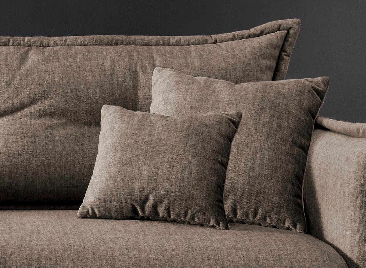 Wohnlandschaft Lava Braun Velours - Türkis/Schwarz, MODERN, Textil/Metall (180/255cm) - Livetastic