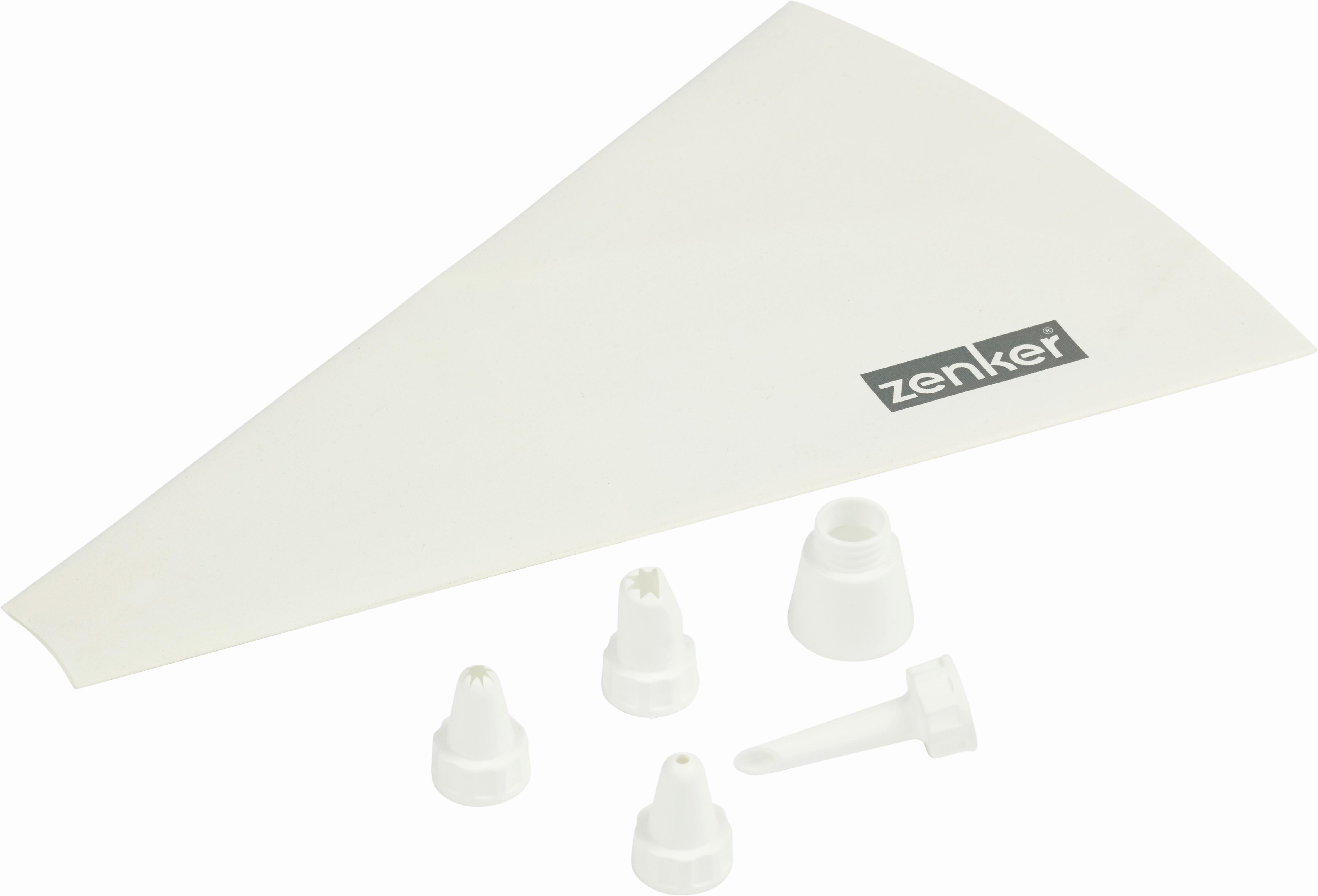 Spritzbeutel Lisi, 4 Stück - Weiß, KONVENTIONELL, Kunststoff (34cm) - Zenker