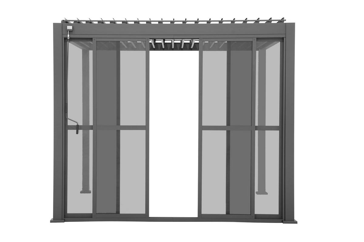 Stranski Del Za Pergolo Maridor, Antracit, 360cm - antracit, Moderno, kovina/umetna masa (360cm) - Gardenson