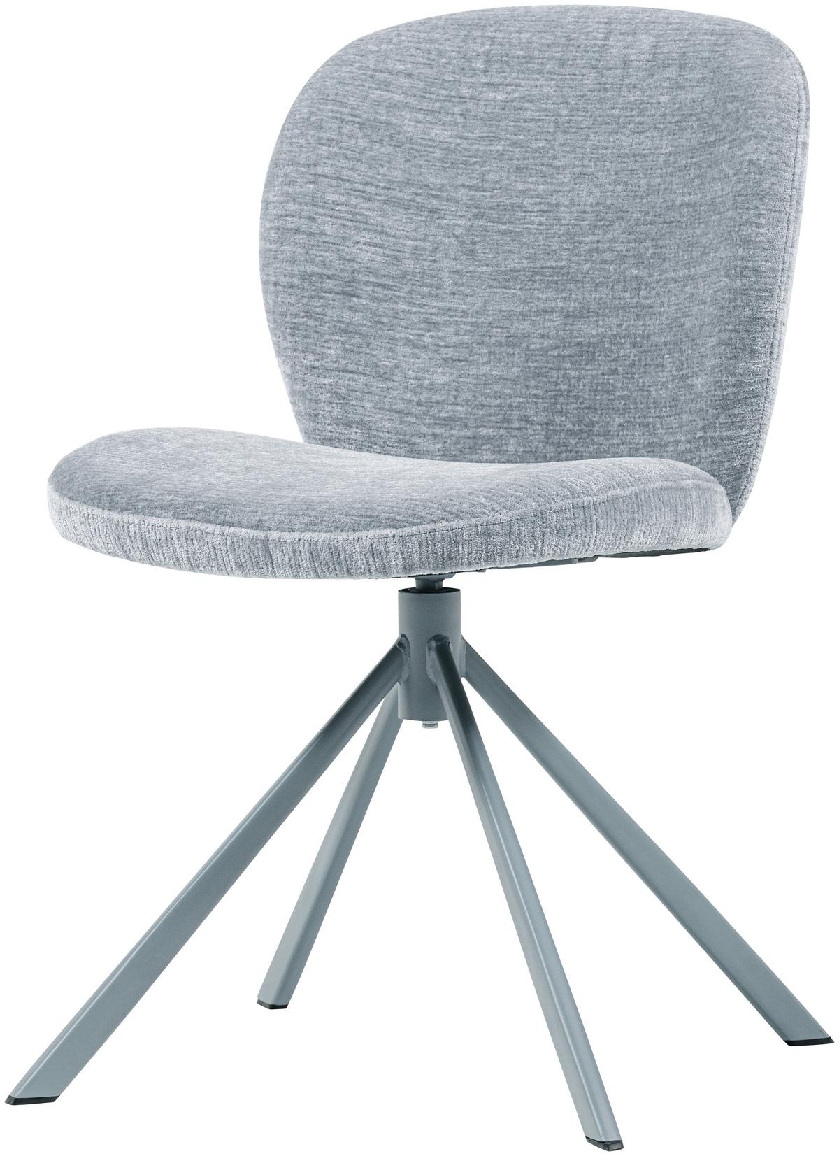 Stuhl-Set Femke 2er-Set Blau - Blau, MODERN, Textil/Metall (58/80/65cm) - Livetastic