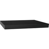 Poliță De Perete Simple - negru, Modern, material pe bază de lemn (80/3,8/23,5cm) - Modern Living