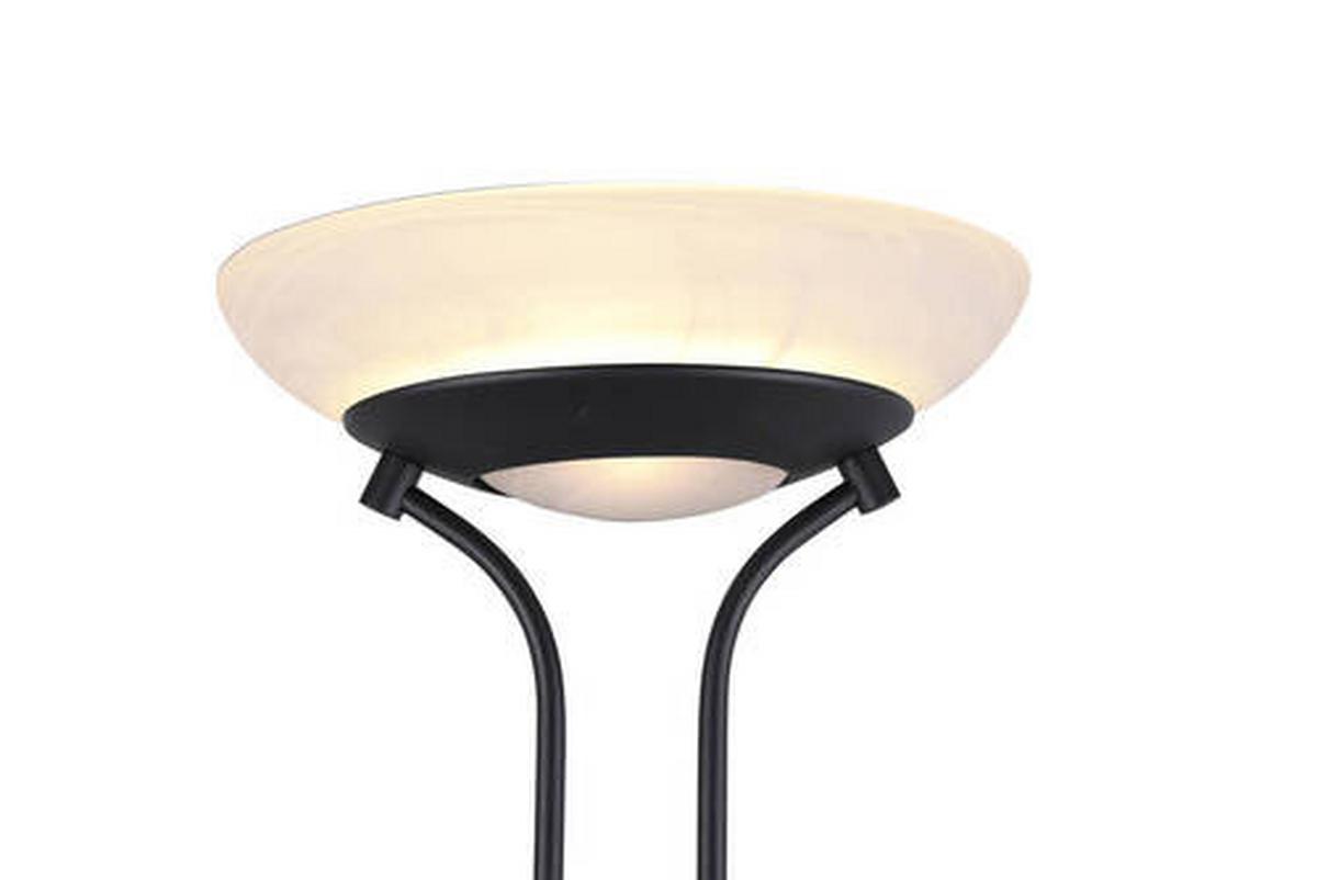 LED-Deckenflutter max. 27 Watt - Schwarz/Weiß, Basics, Glas/Metall (32,5/32,5/180cm)