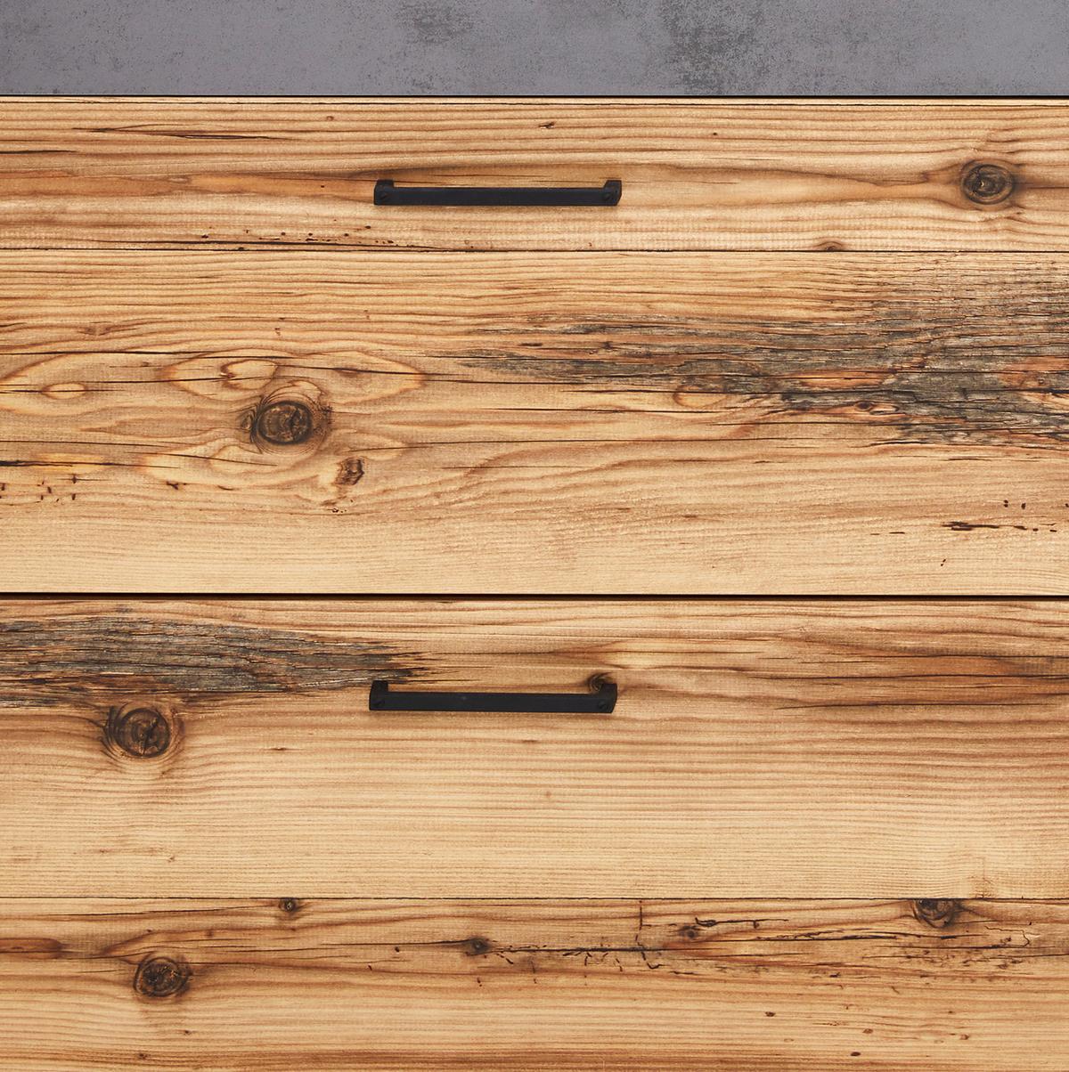 Comodă Alicante - culoare lemn molid/gri, Modern, material pe bază de lemn (120/89,4/38cm)