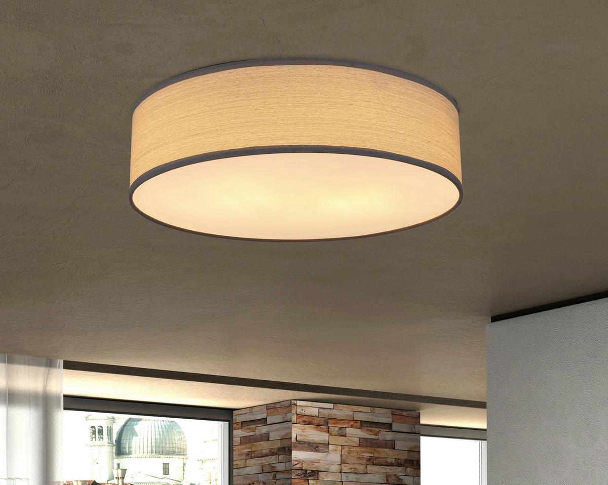 LAMPA SUFITOWA 15363G VARIOS - biały/szary, Design, tworzywo sztuczne/metal (38/10cm) - Globo