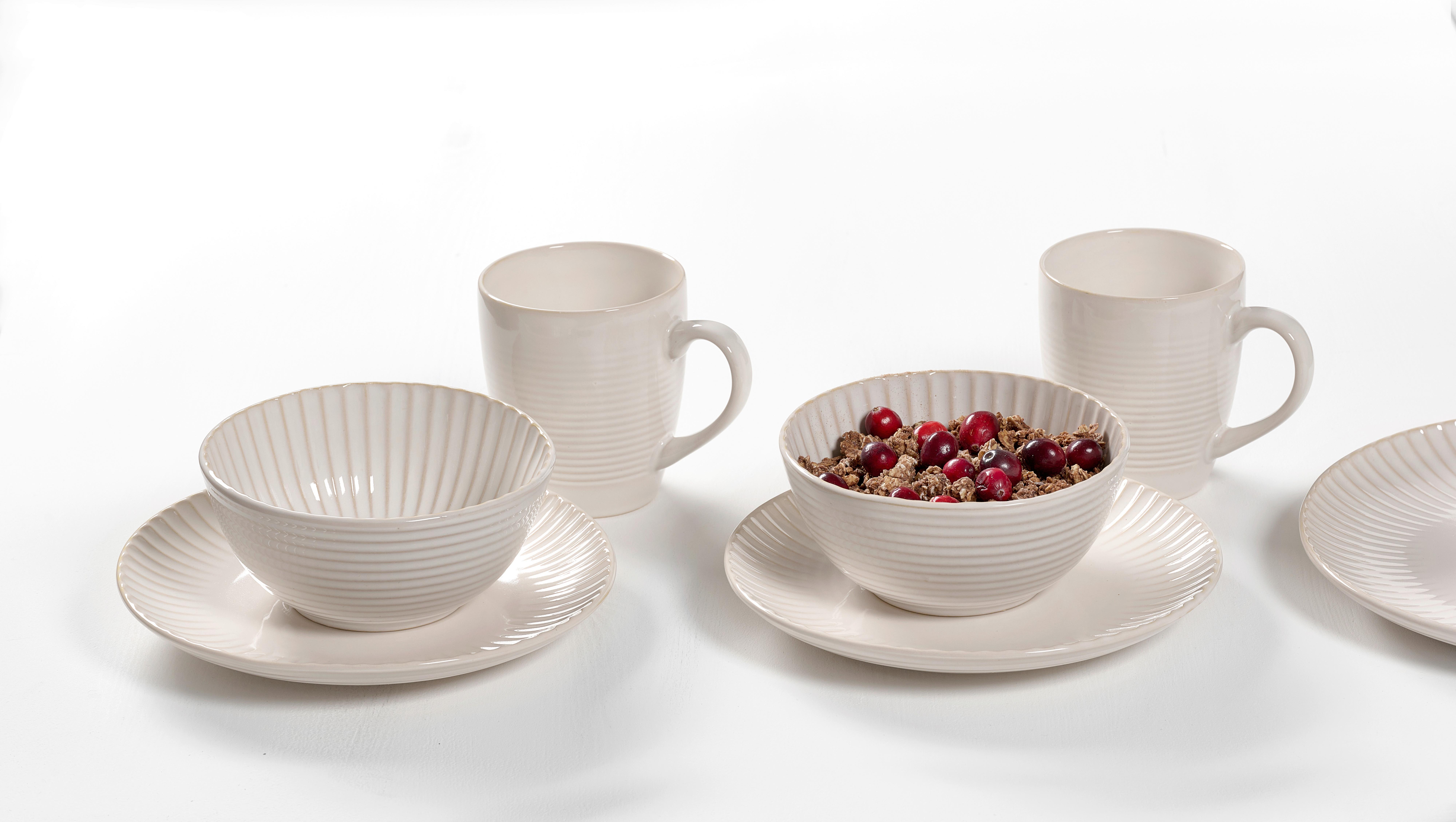 SERWIS ŚNIADANIOWY 747553 - kremowy, Konventionell, ceramika (39/18/24cm) - Ritzenhoff Breker
