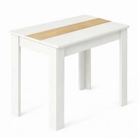 Esstisch Vcm Esstisch "disalo" 80x50 - Honigeiche/Weiss, Modern, Holzwerkstoff (80/50/75cm) - MID.YOU
